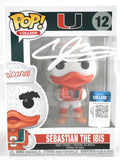 Andre Johnson Autographed Miami Hurricanes Funko Pop #12 - Beckett W Holo *White