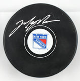 Mark Messier Autographed New York Rangers Hockey Puck - Beckett Holo