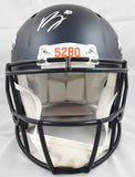 Bo Nix Signed Denver Broncos F/S Speed Authentic Helmet - Beckett W Holo *Front