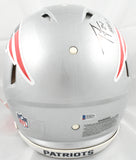 Ty Law Autographed Patriots F/S Speed Authentic Helmet HOF SB Champ Beckett W
