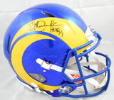 Eric Dickerson Signed Rams F/S 2020 Speed Authentic Helmet - *Decal Damage BAS
