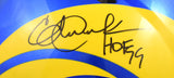 Eric Dickerson Signed Rams F/S 2020 Speed Authentic Helmet - *Decal Damage BAS