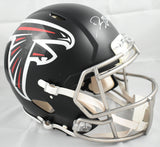 Deion Sanders Autographed Falcons F/S Speed Authentic Helmet - Beckett W *White