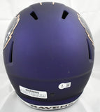 Derrick Henry Signed Baltimore Ravens F/S Alt 24 Speed Helmet - Beckett W Holo