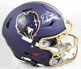 Derrick Henry Signed Baltimore Ravens F/S Alt 24 Speedflex Helmet Beckett W Holo