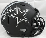 Javonte Williams Signed Dallas Cowboys F/S Eclipse Speed Helmet- Beckett W Holo