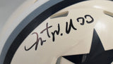 Javonte Williams Signed Dallas Cowboys Retro Speed Mini Helmet - Beckett W Holo