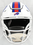 James Cook Autographed Buffalo Bills F/S Speedflex Helmet - JSA W *Red