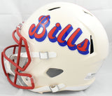James Cook Autographed Buffalo Bills F/S Retro Speed Helmet - JSA W *Red
