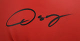 Oscar De La Hoya Autographed Red Everlast Boxing Glove *Left - JSA W