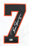 Boomer Esiason Autographed White Pro Style Jersey - Beckett Hologram