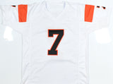 Boomer Esiason Autographed White Pro Style Jersey - Beckett Hologram