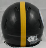 Troy Polamalu Autographed Pittsburgh Steelers Speed Mini Helmet - Beckett Holo
