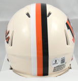 Chad Johnson Autographed Cincinnati Bengals Retro Speed Mini Helmet - Beckett Holo