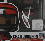 Chad Johnson Autographed Cincinnati Bengals Funko Pop #261 - Beckett Holo