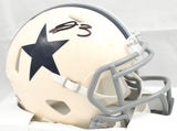 George Pickens Autographed Dallas Cowboys Retro Speed Mini Helmet - JSA W