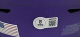 Randy Moss Signed Minnesota Vikings Mid-Size SpeedFlex Helmet - Beckett W Holo