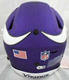 Justin Jefferson Autographed Vikings F/S SpeedFlex Helmet-Beckett W Holo *Yellow