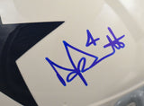 Dak Prescott Signed Dallas Cowboys F/S Retro Speed Authentic Helmet - Beckett W