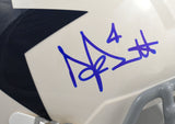 Dak Prescott Autographed Dallas Cowboys F/S Retro Speed Helmet - Beckett W Holo