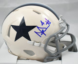 Dak Prescott Autographed Dallas Cowboys Retro Speed Mini Helmet - Beckett W Holo
