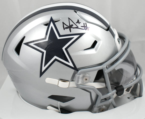 riddell speedflex cowboys helmet Dak Prescott Autographed Dallas Cowboys Mid-Size SpeedFlex Helmet-Beck – The Jersey Source