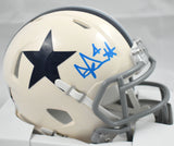 Dak Prescott Signed Cowboys Retro Speed Mini Helmet - Beckett W Holo *Light Blue