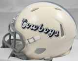 Dak Prescott Signed Cowboys Retro Speed Mini Helmet - Beckett W Holo *Light Blue