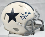 Dak Prescott Signed Cowboys Retro Speed Mini Helmet - Beckett W Holo *Dark Blue