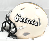 Ricky Williams Autographed Saints Retro Speed Mini Helmet - Beckett W Holo