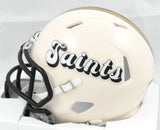 Ricky Williams Autographed Saints Retro Speed Mini Helmet - Beckett W Holo *Back