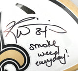 Ricky Williams Signed Saints F/S ALT 2025 Speed Authentic Helmet -Beckett W Holo