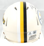 T.J. Watt Autographed Pittsburgh Steelers Retro Speed Mini Helmet Beckett W Holo