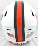 Malachi Toney Autographed Miami Hurricanes F/S Speedflex Helmet - JSA W