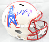 Earl Campbell Autographed Titans F/S Retro Speed Helmet HOF - Beckett W Holo
