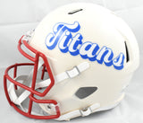 Earl Campbell Autographed Titans F/S Retro Speed Helmet HOF - Beckett W Holo
