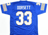 Tony Dorsett Autographed Blue College Style Jersey Heisman - Beckett W Hologram