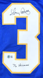 Tony Dorsett Autographed Blue College Style Jersey Heisman - Beckett W Hologram
