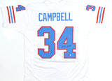 Earl Campbell Autographed White Pro Style Jersey - Beckett W Hologram *Black