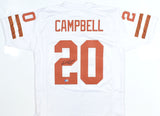 Earl Campbell Autographed White College Style Jersey - Beckett W Hologram *Black