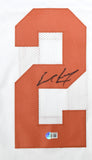Earl Campbell Autographed White College Style Jersey - Beckett W Hologram *Black