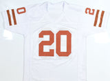 Earl Campbell Autographed White College Style Jersey - Beckett W Hologram *Black