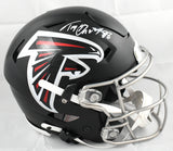 Tony Gonzalez Autographed Atlanta Falcons F/S Speedflex Helmet-Beckett W Smeared