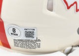 Tony Gonzalez Autographed Kansas City Chiefs Retro Speed Mini Helmet- Beckett W