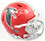 Tony Gonzalez Autographed Atlanta Falcons F/S 66-69 Speed Helmet- Beckett W Holo