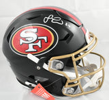 Fred Warner Autographed 49ers F/S Rivalries Speedflex Helmet - Beckett Holo