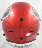 David Montgomery Autographed Texans F/S Flash Speedflex Helmet - Beckett W Holo