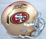 Mike Evans Autographed San Francisco 49ers F/S Speed Helmet - Beckett W Holo