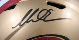 Mike Evans Autographed San Francisco 49ers F/S Speed Helmet - Beckett W Holo
