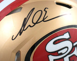 Mike Evans Signed San Francisco 49ers F/S Speed Authentic Helmet- Beckett W Holo